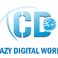crazy digital world Logo