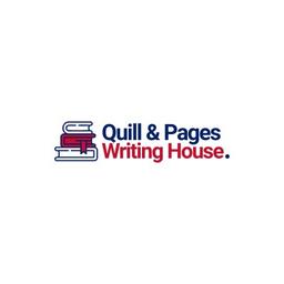 Quill And Pages Writing House Logo