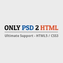 Only PSD 2 HTML : PSD To HTML5 Conversion Logo