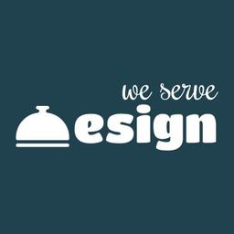 We Serve Design Logo