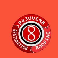 Rejuven8 roofing and restoration Logo