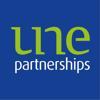 UNE Partnerships. RTO 6754. Logo