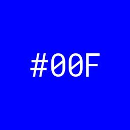 #00F Logo