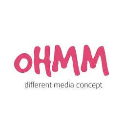 OHMM Different Media Concept Logo