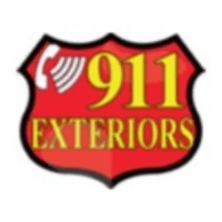 911 Exteriors Roofing and Construction Logo