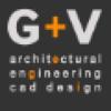 G+V Architectural Engineering Cad Design Logo