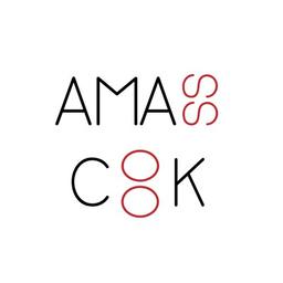 Amass. Cook. Logo