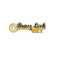 Brass Lock & Key Logo
