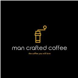 man crafted coffee Logo