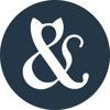 that black & white cat Logo