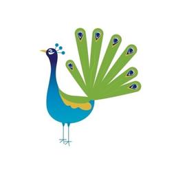 The Little Peacock Coffee Shop Logo