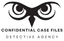 Confidential Case Files Detective Agency Logo