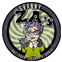 Granny Za's Weed Marijuana Dispensary Logo
