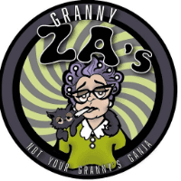 Granny Za's Weed Marijuana Dispensary Logo