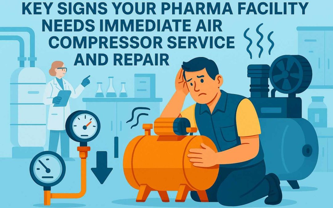 Key Signs Your Pharma Facility Needs Immediate Air Compressor Service and Repair