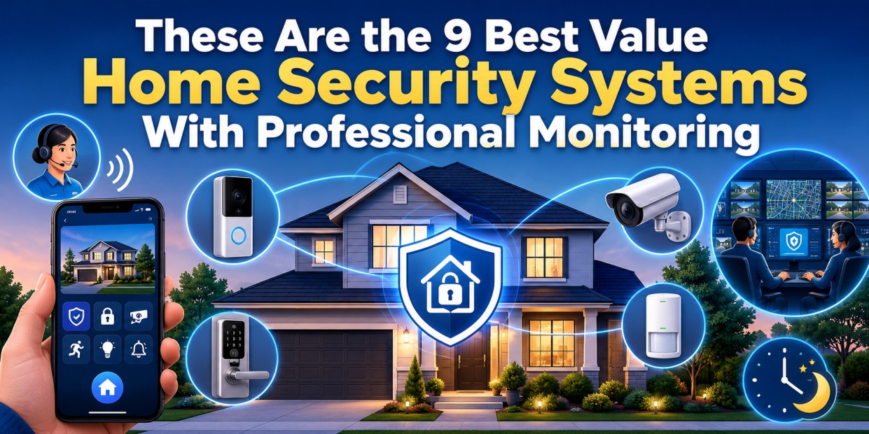 9 Best Value Home Security Systems With Professional Monitoring