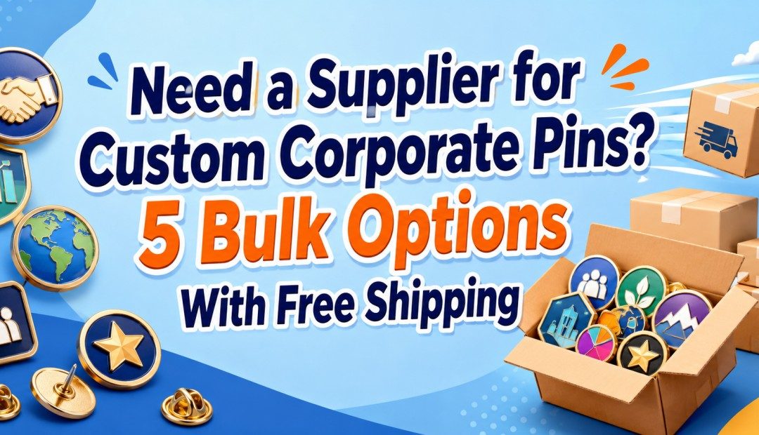 Need a Supplier for Custom Corporate Pins? 5 Bulk Options With Free Shipping