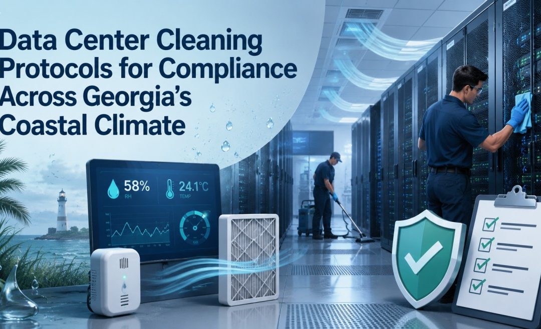 Data Center Cleaning Protocols for Compliance Across Georgia’s Coastal Climate