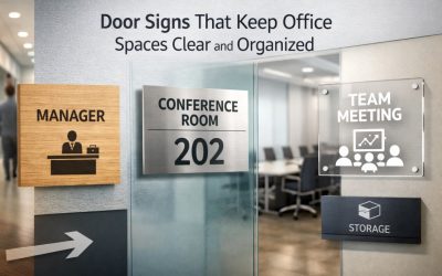 4 Door signs that keep office spaces clear and organized