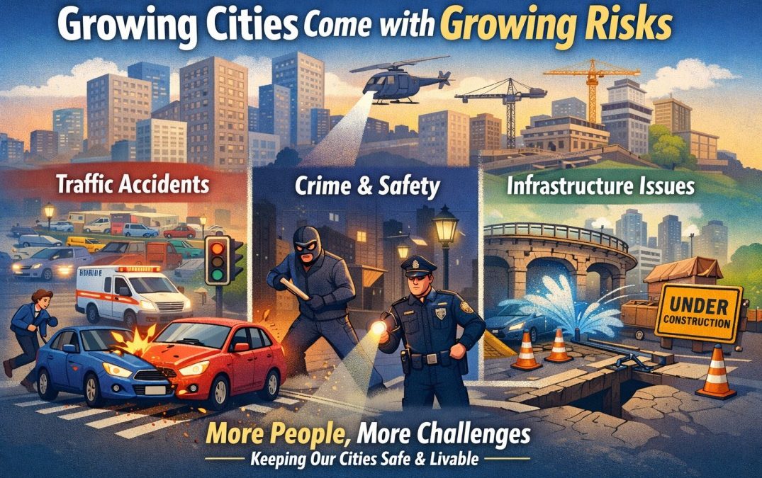 Growing Cities Come with Growing Risks