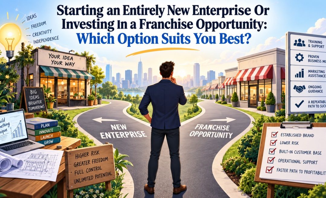 Starting an Entirely New Enterprise Or Investing In a Franchise Opportunity: Which Option Suits You Best?