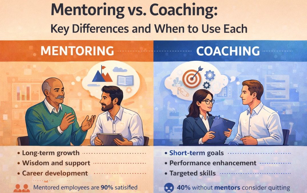Mentoring vs. Coaching: Key Differences and When to Use Each