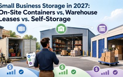 Small Business Storage in 2027: On-Site Containers vs. Warehouse Leases vs. Self-Storage