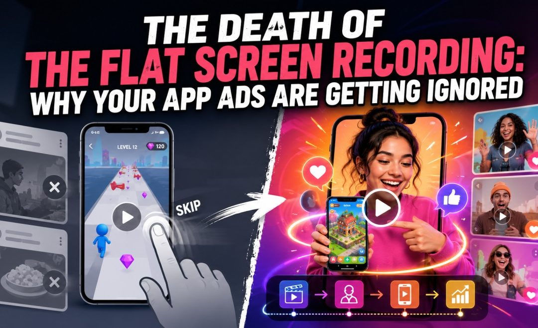 The Death of the Flat Screen Recording: Why Your App Ads Are Getting Ignored
