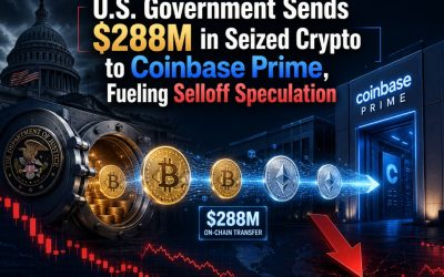 U.S. Government Sends $288M in Seized Crypto to Coinbase Prime, Fueling Selloff Speculation