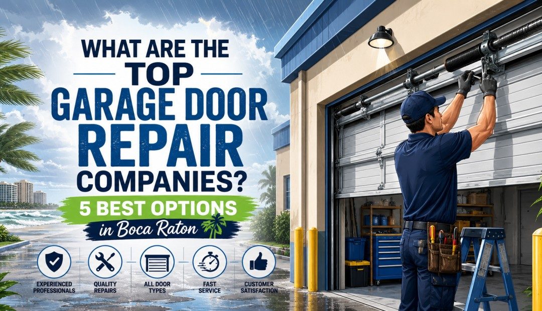What are the top garage door repair companies? 5 best options in Boca Raton